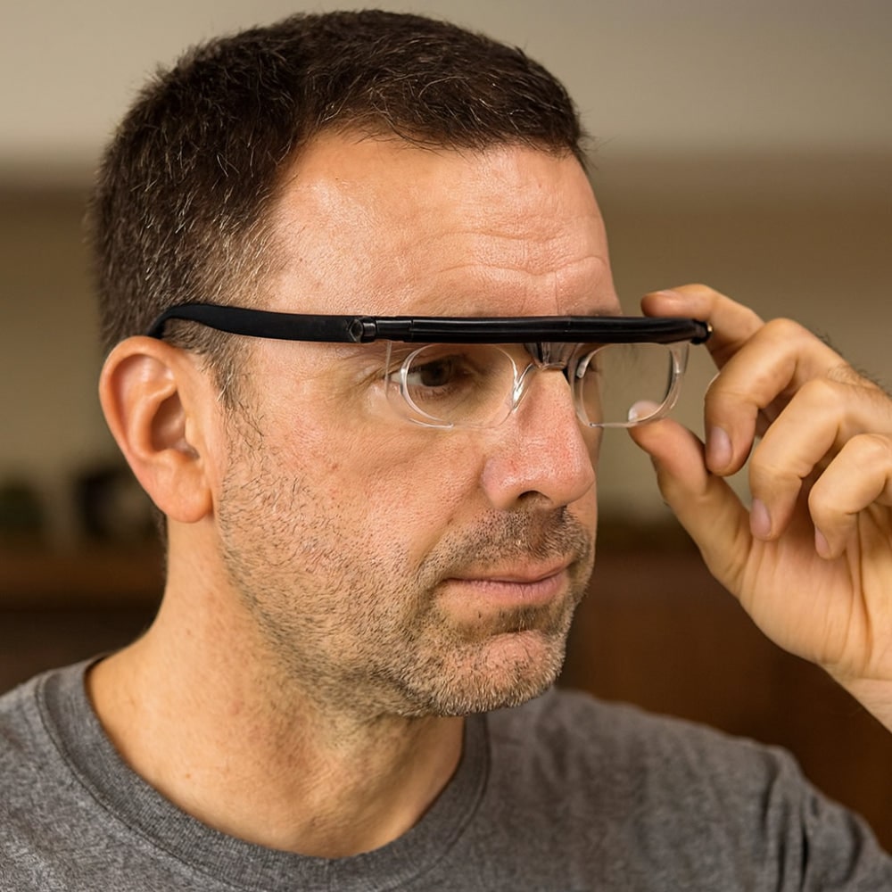 Magnifying Glasses Reading Adjustable Focus Lens Frame - Image 1