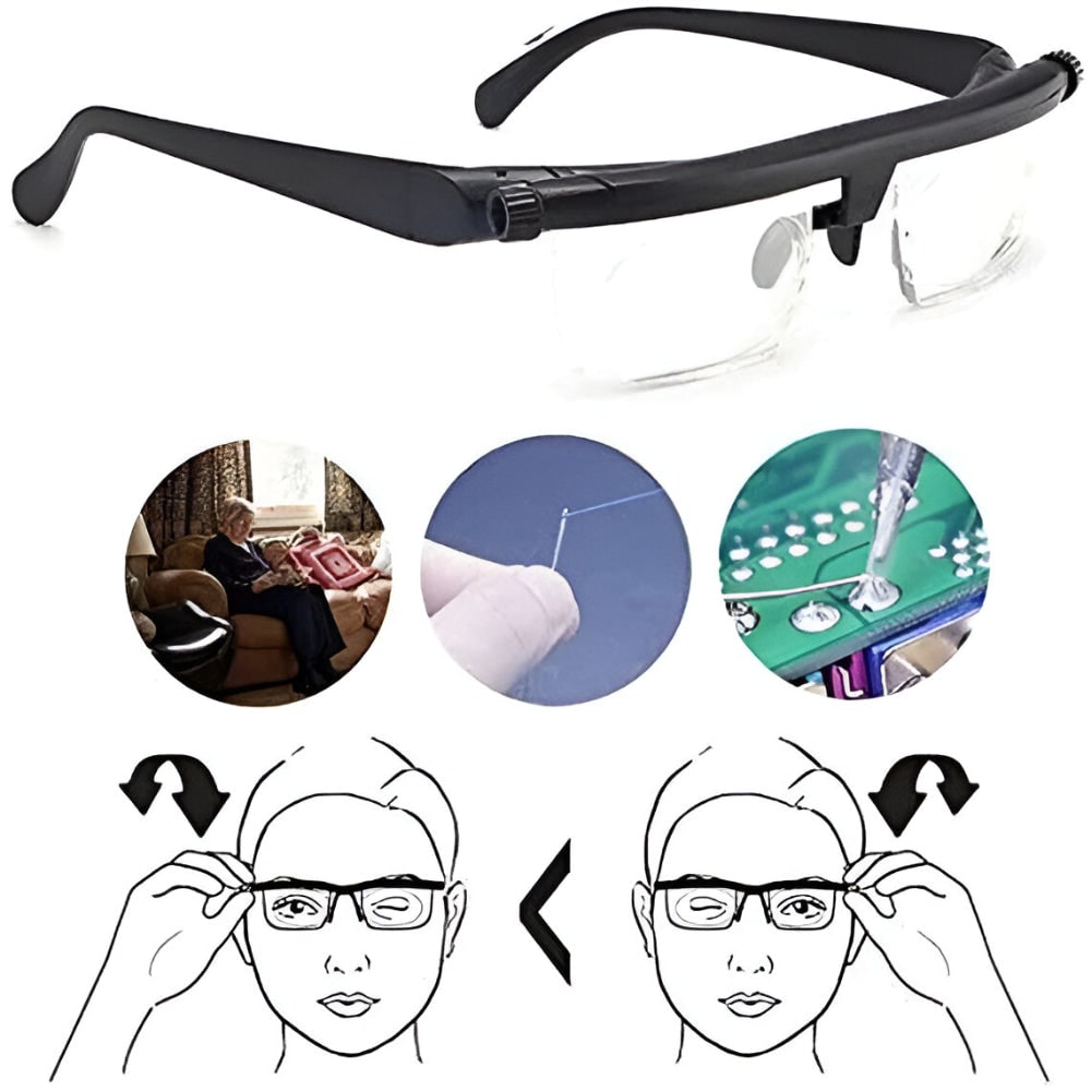 Magnifying Glasses Reading Adjustable Focus Lens Frame - Image 8