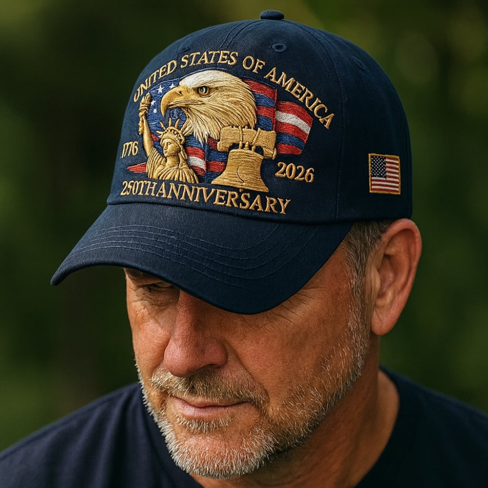 Men's Baseball Cap Embroidered Patriotic | Casual Wear - Image 1