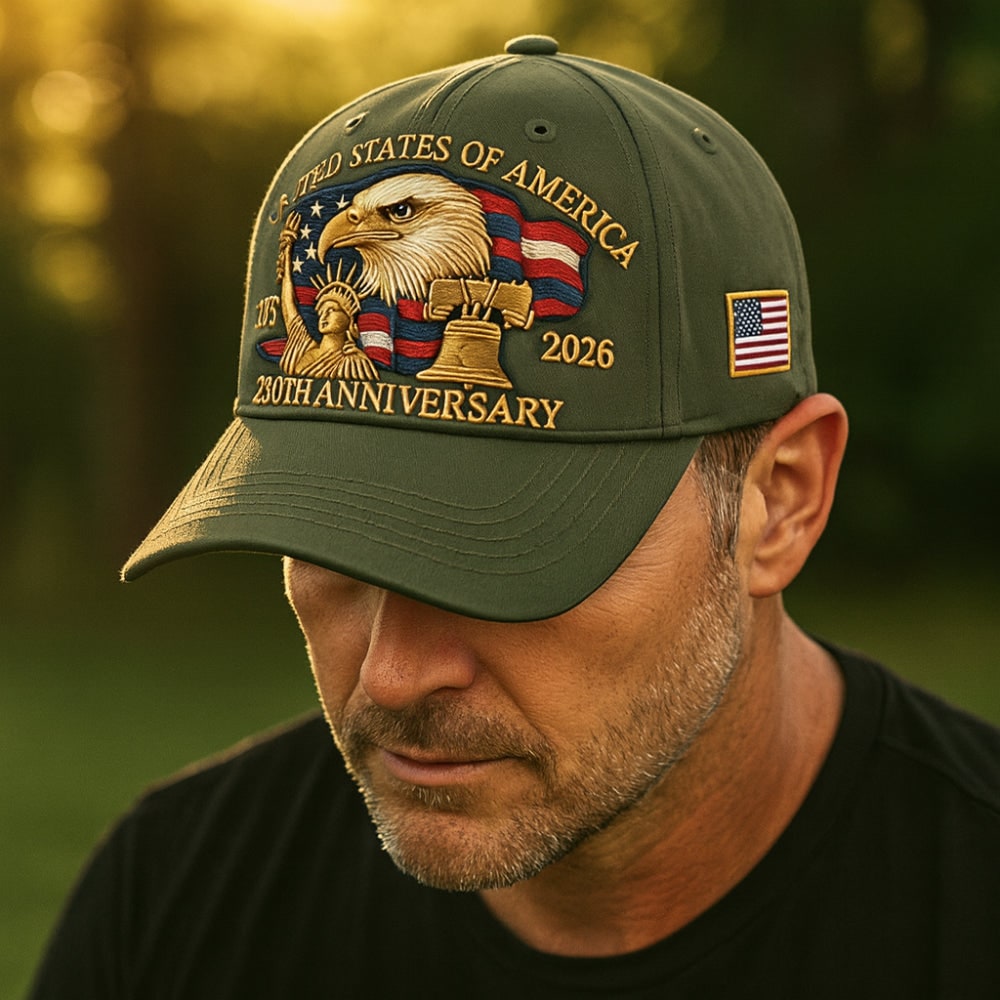 Men's Baseball Cap Embroidered Patriotic | Casual Wear - Image 2