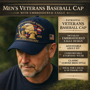 Men's Baseball Cap Embroidered Patriotic | Casual Wear - Image 3