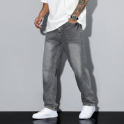 Men's Straight Leg Jeans Loose Fit | Casual Jeans - Image 1