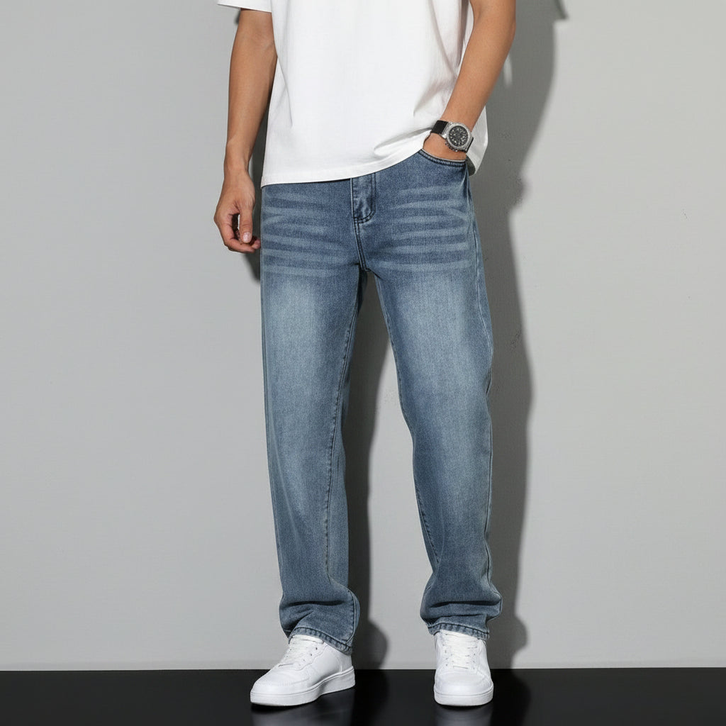 Men's Straight Leg Jeans Loose Fit | Casual Jeans - Image 9