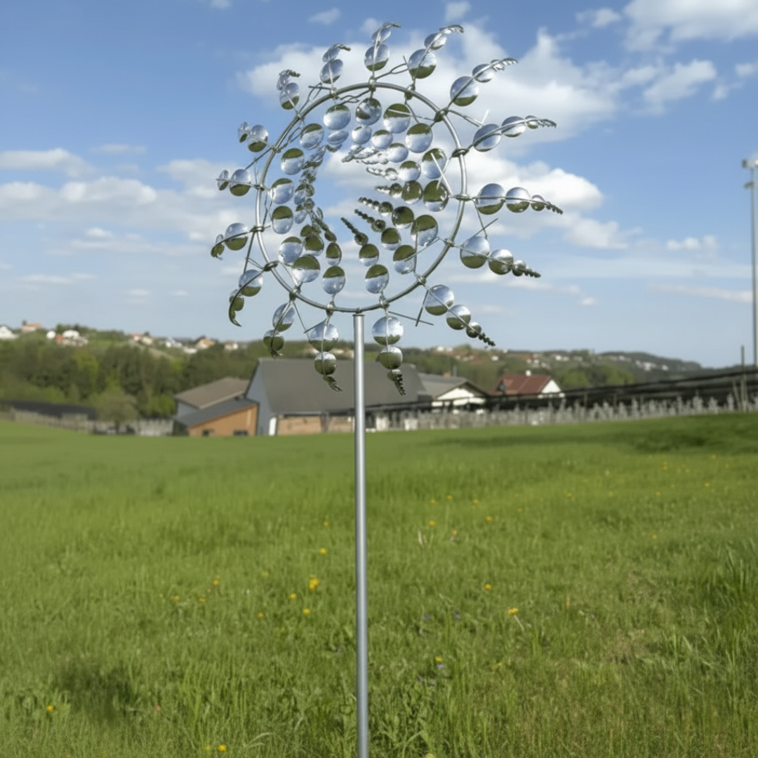 Metal Wind Spinner Outdoor Garden Decorative Accent - Image 2