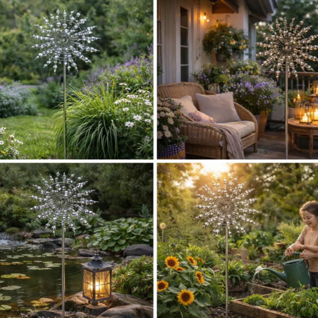 Metal Wind Spinner Outdoor Garden Decorative Accent - Image 4