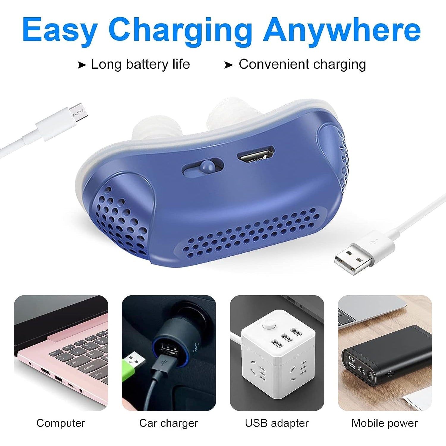 Micro Cpap Sleep Apnea Device Travel & Snoring Relief - Image 5