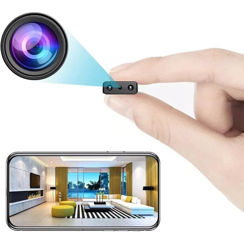 Micro HD Security Camera Audio and Night Vision Indoor Use - Image 2