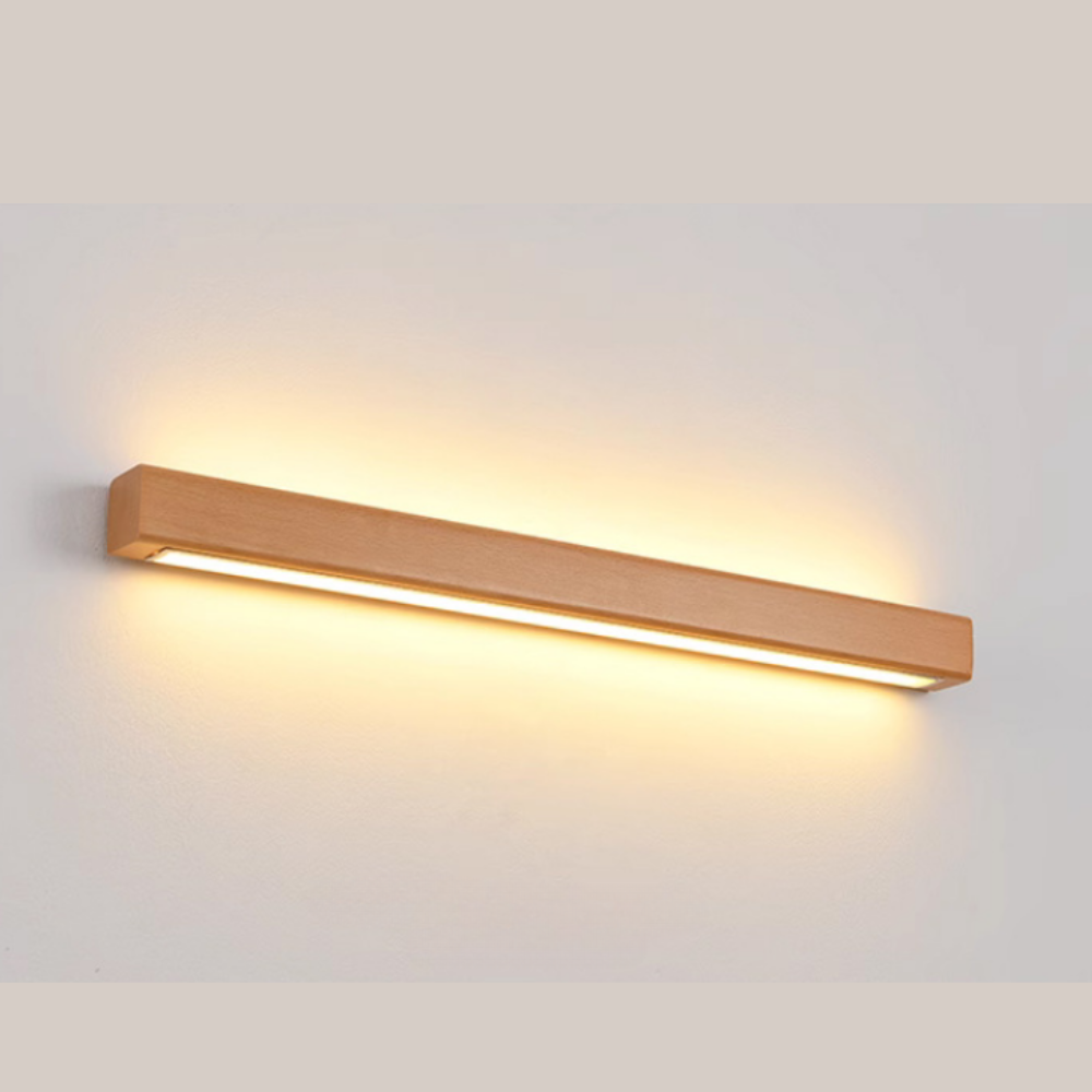 Minimalist Wood Bathroom Wall Light Fixture Modern Spaces - Image 15