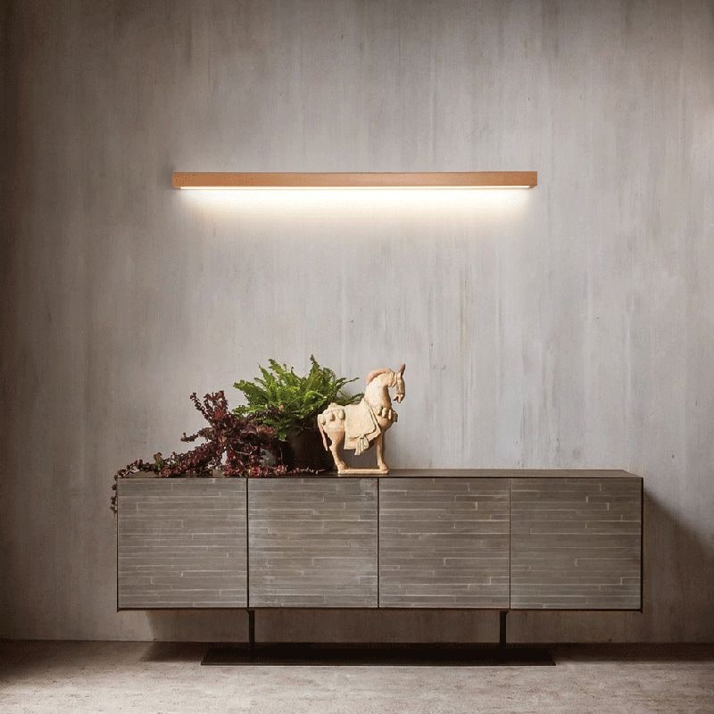 Minimalist Wood Bathroom Wall Light Fixture Modern Spaces - Image 6