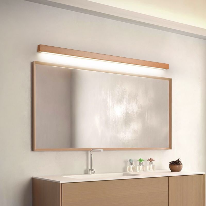 Minimalist Wood Bathroom Wall Light Fixture Modern Spaces - Image 8