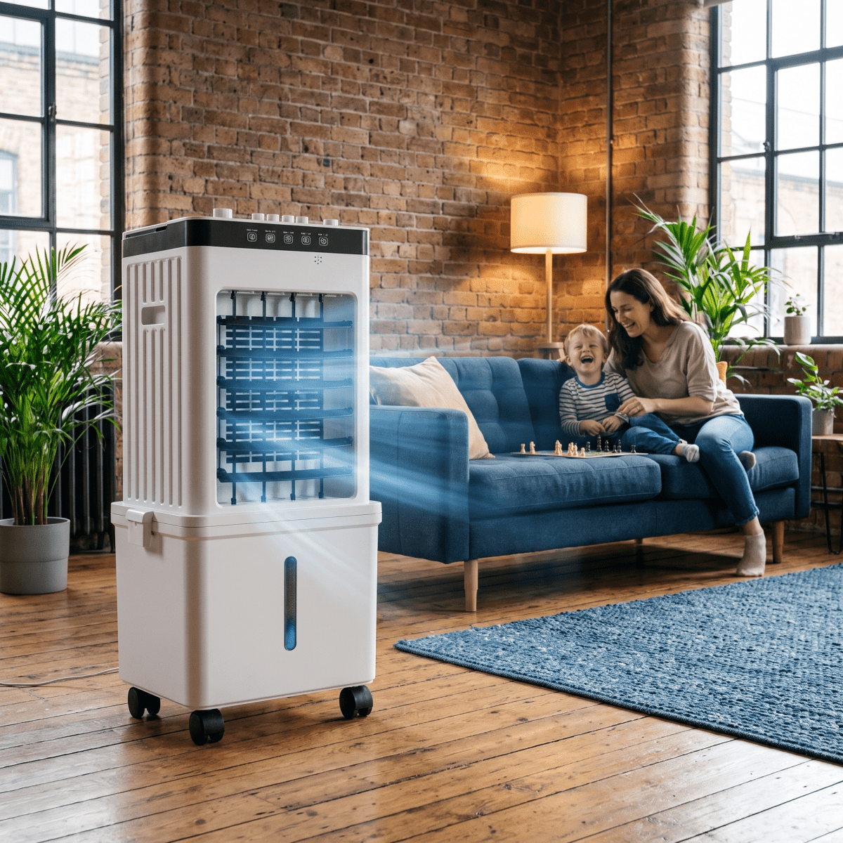 Mobile Air Cooler 3-In-1 Portable Evaporative Cooling Home - Image 1