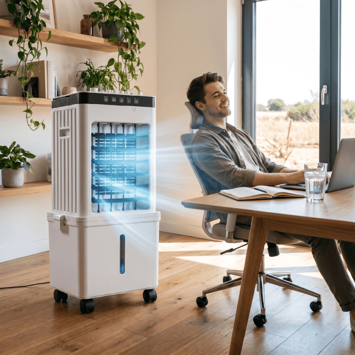 Mobile Air Cooler 3-In-1 Portable Evaporative Cooling Home - Image 3