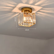 Modern Ceiling Light Clear Glass Shade and Striped Design - Image 25