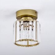 Modern Ceiling Light Clear Glass Shade and Striped Design - Image 27