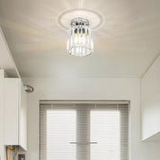 Modern Ceiling Light Clear Glass Shade and Striped Design - Image 35