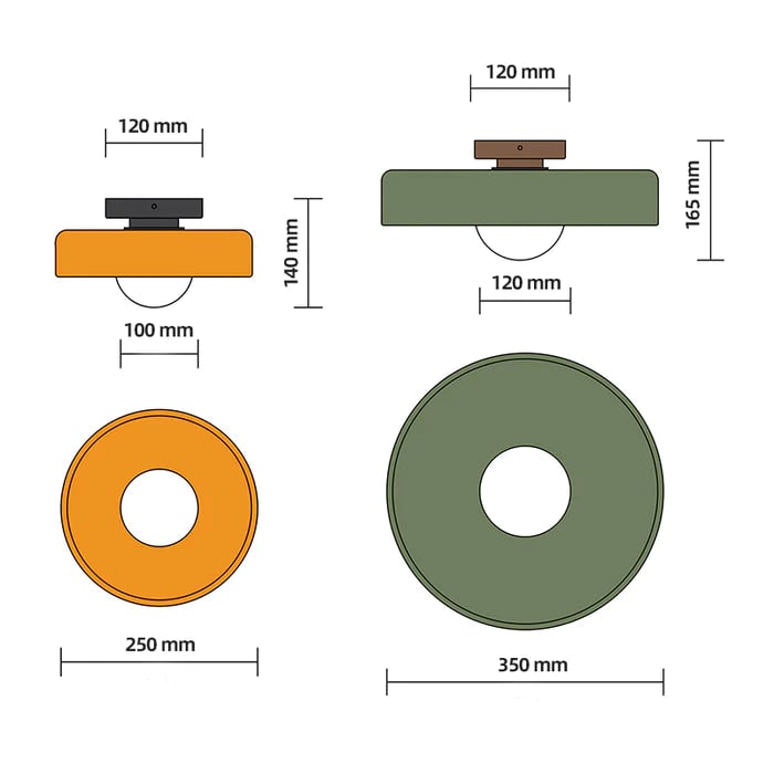 Modern Ceiling Light Fixture Kitchen Round Flush Mount Design - Image 33