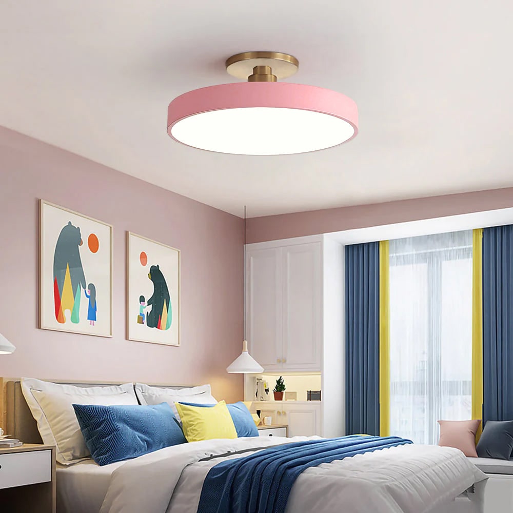 Modern Circular Ceiling Fixture Bedroom LED Flush Mount - Image 15