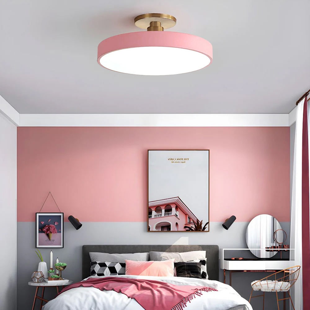 Modern Circular Ceiling Fixture Bedroom LED Flush Mount - Image 16