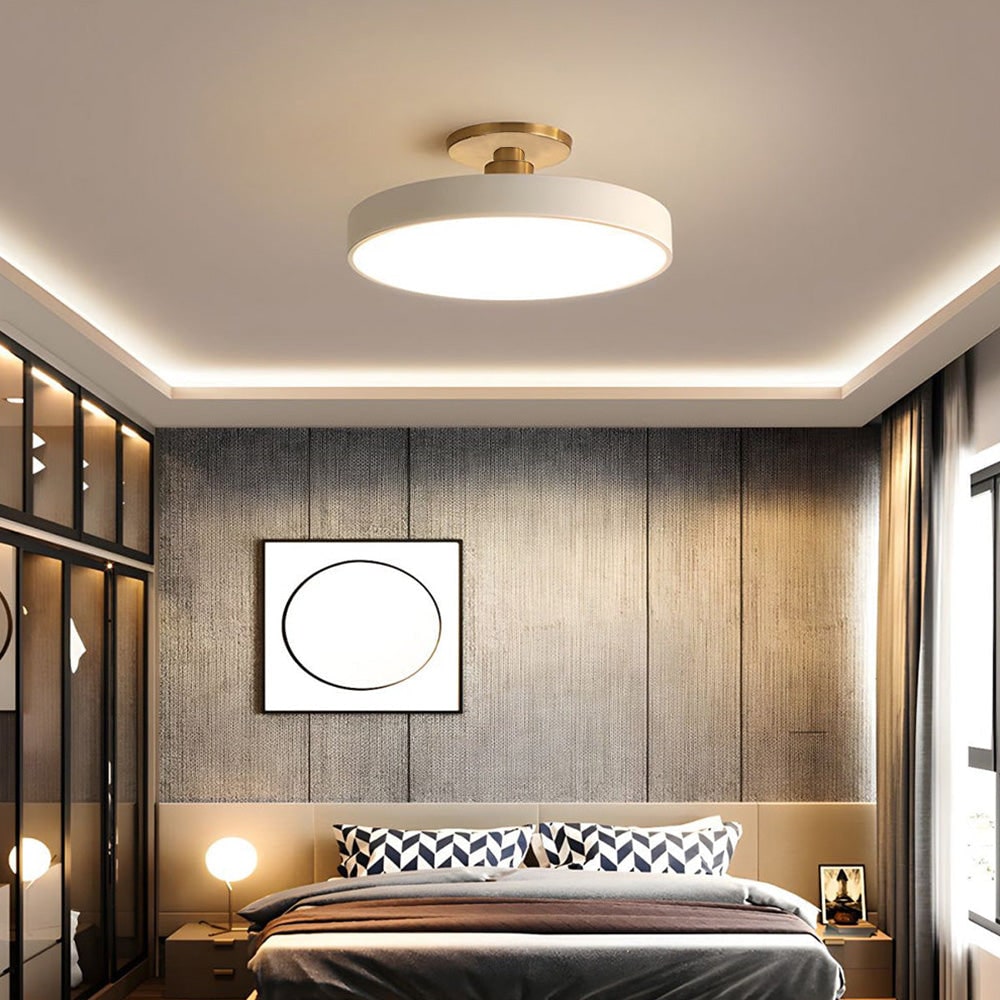 Modern Circular Ceiling Fixture Bedroom LED Flush Mount - Image 19