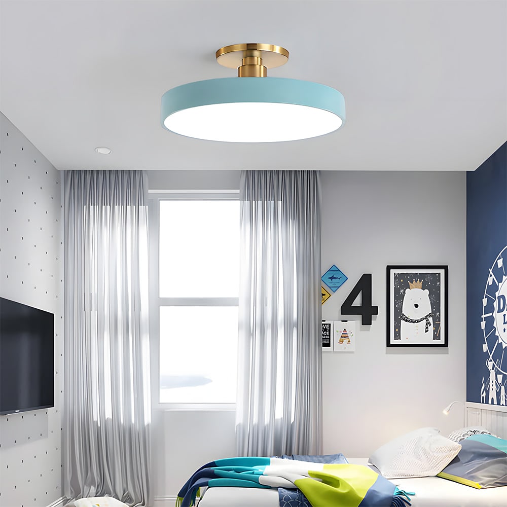 Modern Circular Ceiling Fixture Bedroom LED Flush Mount - Image 26