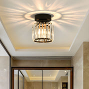 Modern Flush Mount Ceiling Light Crystal Shade Hallway - Image 10