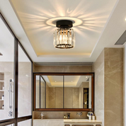 Modern Flush Mount Ceiling Light Crystal Shade Hallway - Image 11