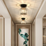 Modern Flush Mount Ceiling Light Crystal Shade Hallway - Image 12