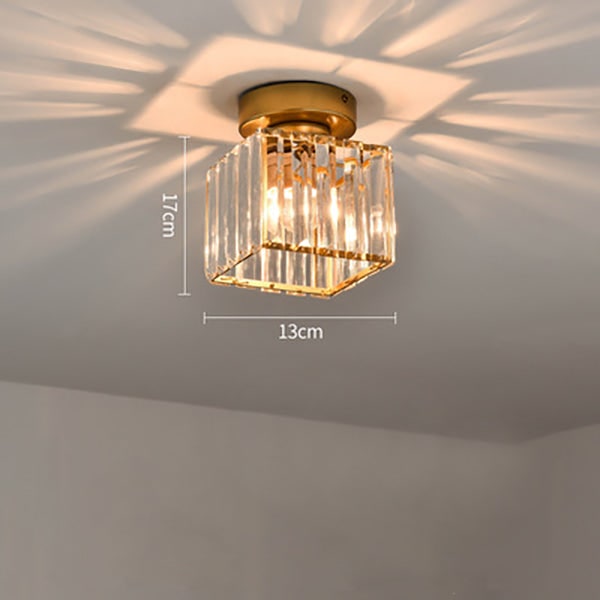 Modern Flush Mount Ceiling Light Crystal Shade Hallway - Image 24