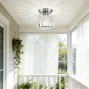 Modern Flush Mount Ceiling Light Crystal Shade Hallway - Image 27