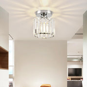 Modern Flush Mount Ceiling Light Crystal Shade Hallway - Image 29