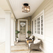 Modern Flush Mount Ceiling Light Crystal Shade Hallway - Image 6