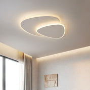 Modern Flush Mount Ceiling Light Living Room White Design - Image 2