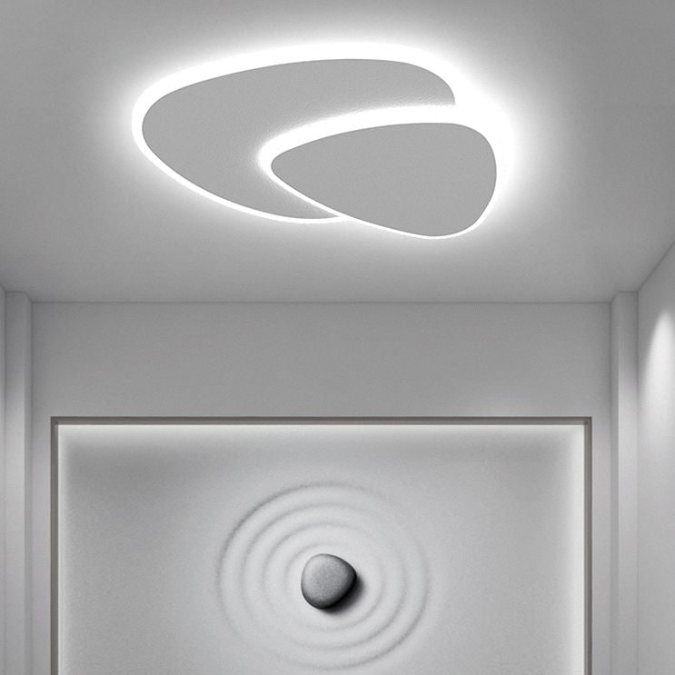 Modern Flush Mount Ceiling Light Living Room White Design - Image 6