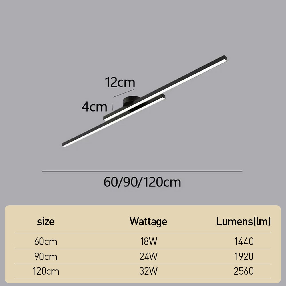 Modern LED Ceiling Fixture Living Room Aluminium Design - Image 26