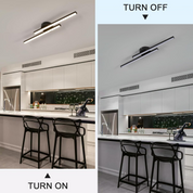 Modern LED Ceiling Fixture Living Room Aluminium Design - Image 3
