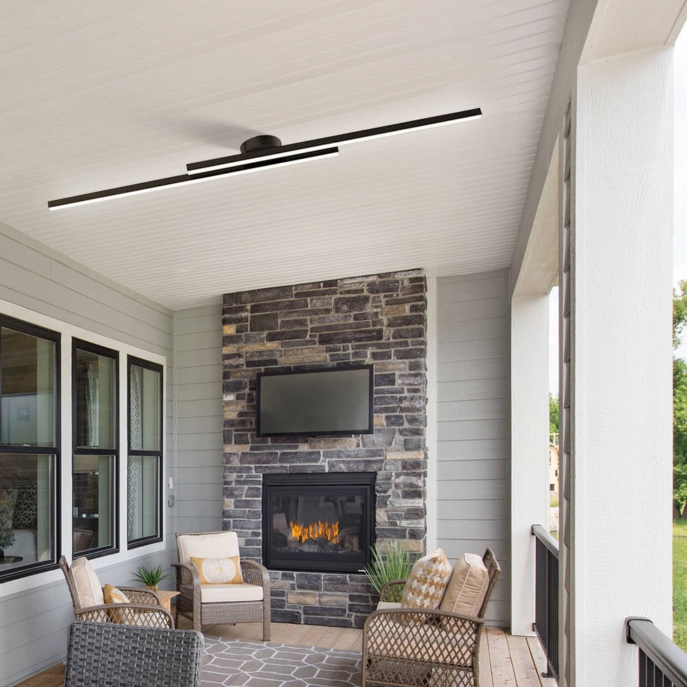 Modern LED Ceiling Fixture Living Room Aluminium Design - Image 9