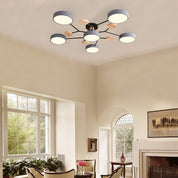 Modern LED Ceiling Wood Accents Living Room Decor - Image 19