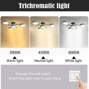 Modern LED Ceiling Wood Accents Living Room Decor - Image 29