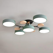 Modern LED Ceiling Wood Accents Living Room Decor - Image 31