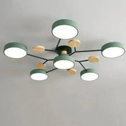 Modern LED Ceiling Wood Accents Living Room Decor - Image 32