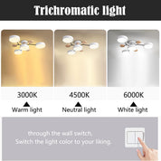 Modern LED Ceiling Wood Accents Living Room Decor - Image 42