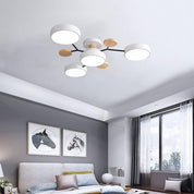 Modern LED Ceiling Wood Accents Living Room Decor - Image 45