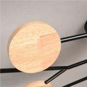 Modern LED Ceiling Wood Accents Living Room Decor - Image 52