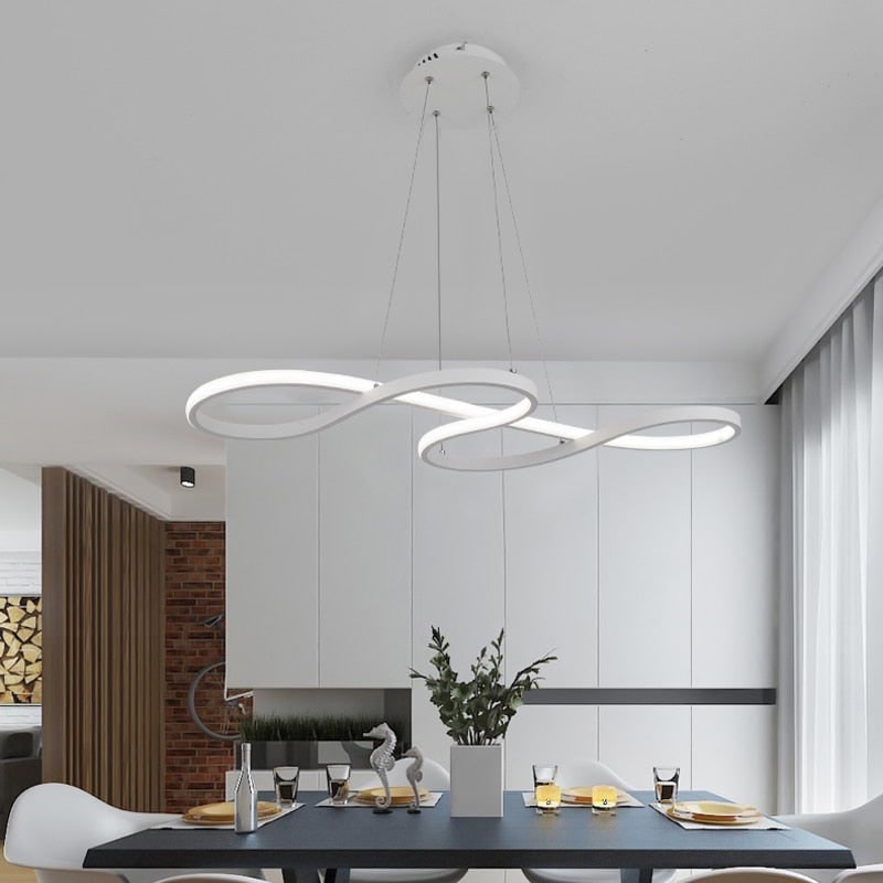 Modern Pendant Light Dining Room Black and Gold Design - Image 9
