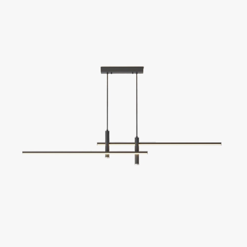 Modern Pendant Light Dining Room Sleek Black and Gold Design - Image 1