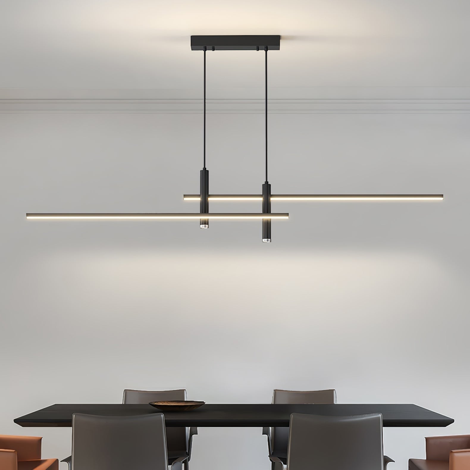 Modern Pendant Light Dining Room Sleek Black and Gold Design - Image 15