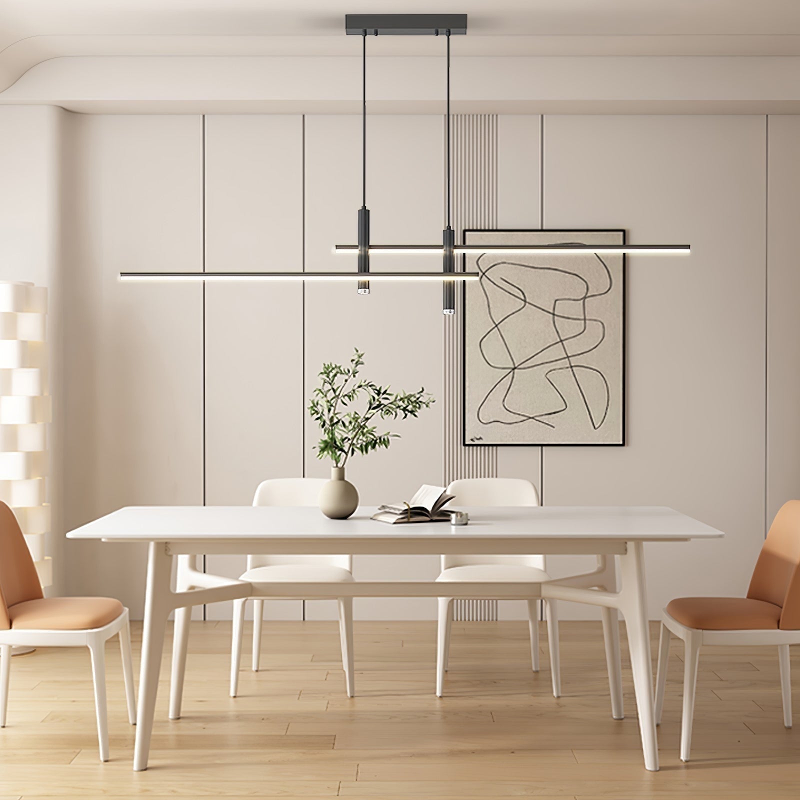 Modern Pendant Light Dining Room Sleek Black and Gold Design - Image 16