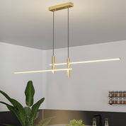 Modern Pendant Light Dining Room Sleek Black and Gold Design - Image 21