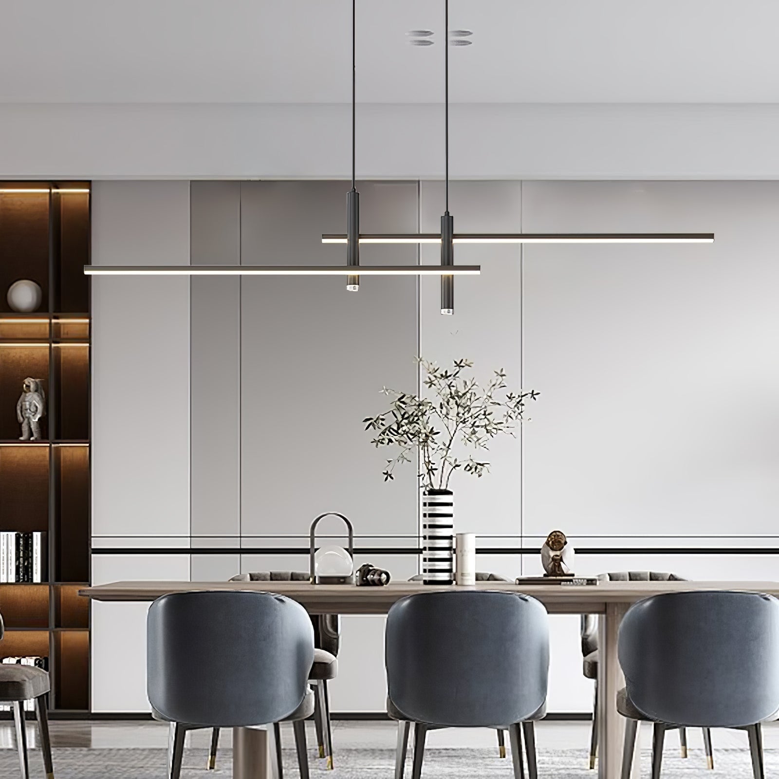 Modern Pendant Light Dining Room Sleek Black and Gold Design - Image 27