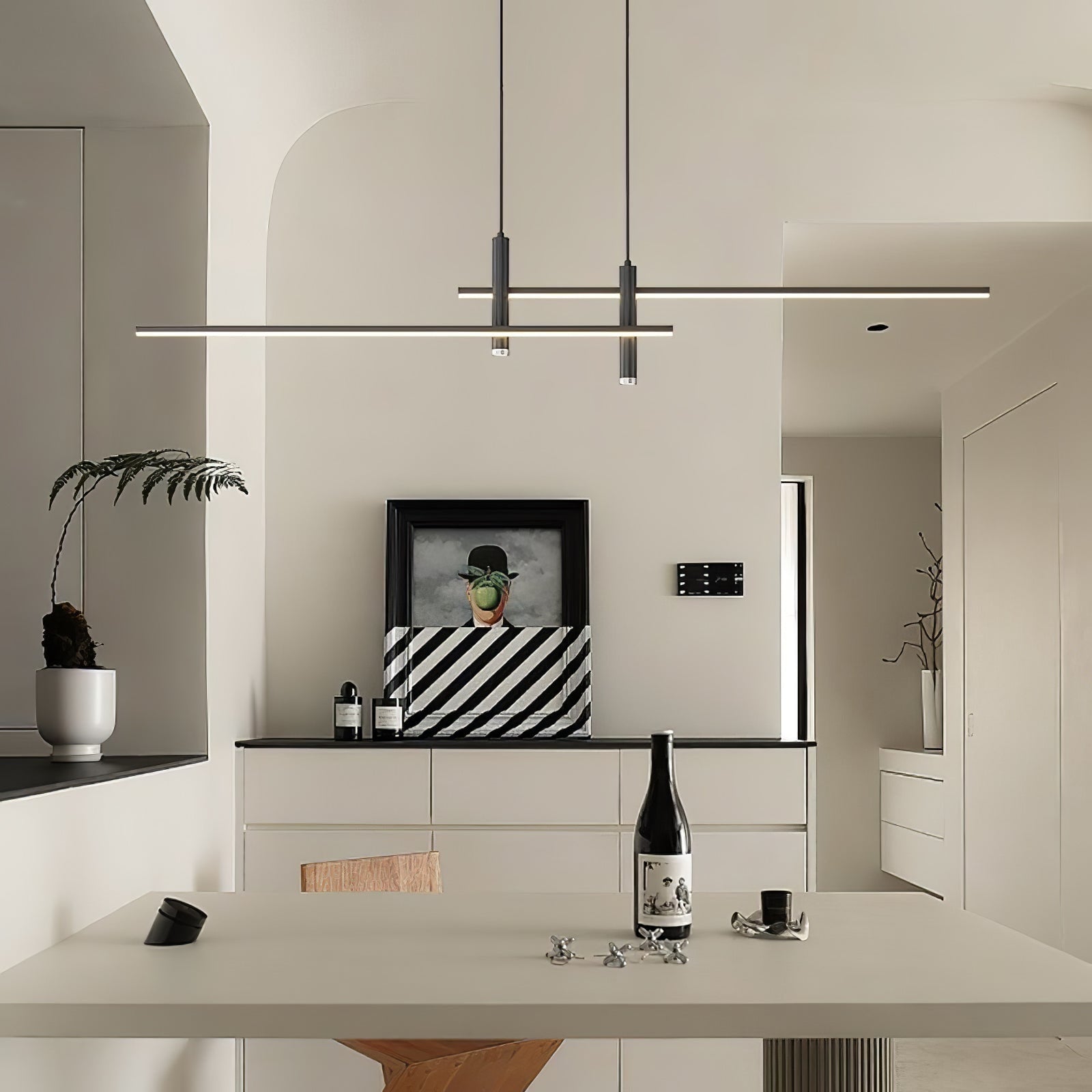 Modern Pendant Light Dining Room Sleek Black and Gold Design - Image 29